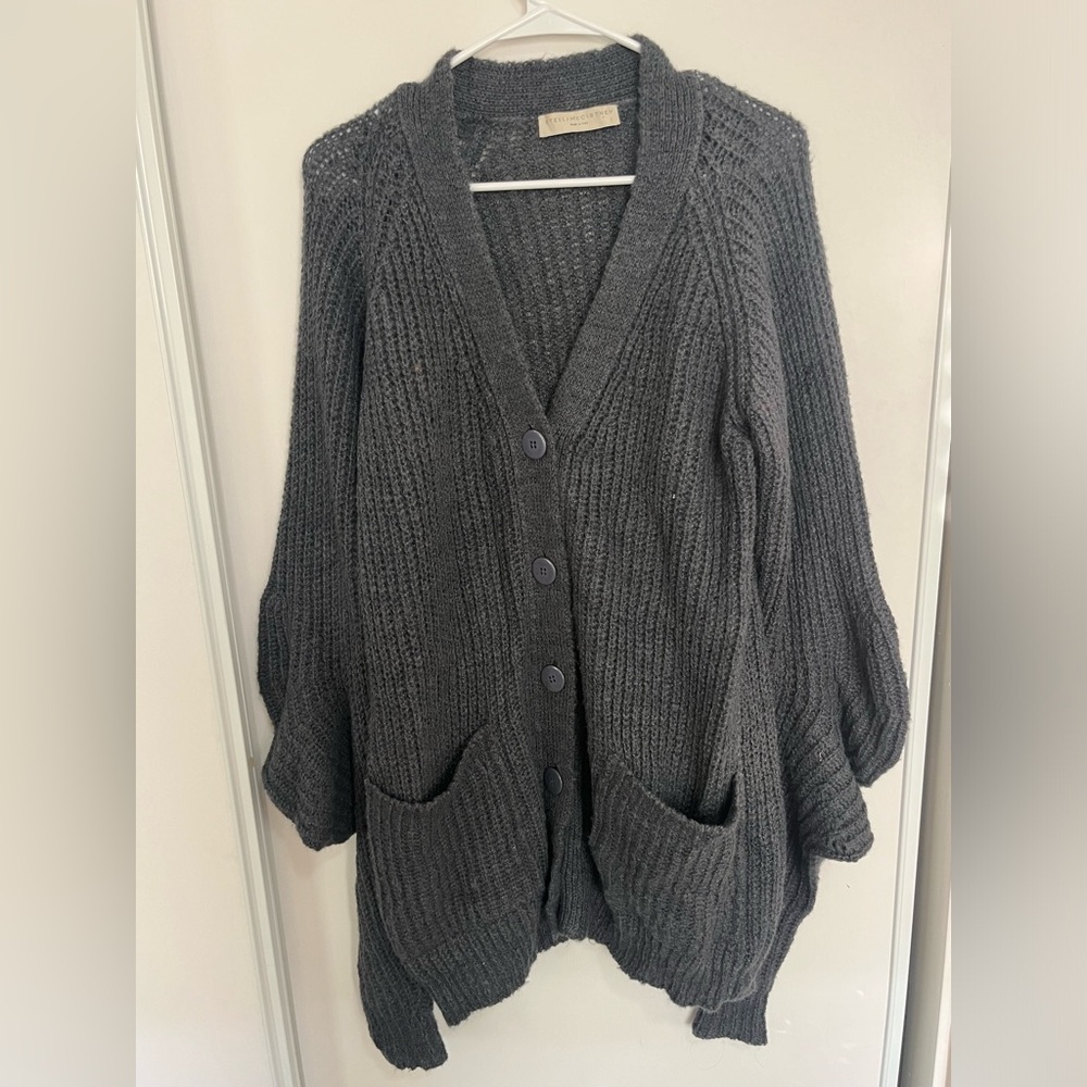Stella McCartney Sz 38 Cardigan Sweater Coat Wool Mohair‎ Silk Blend EUC Capsule